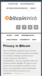 Mobile Screenshot of bitcoinweb.nl
