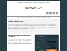 Tablet Screenshot of bitcoinweb.nl